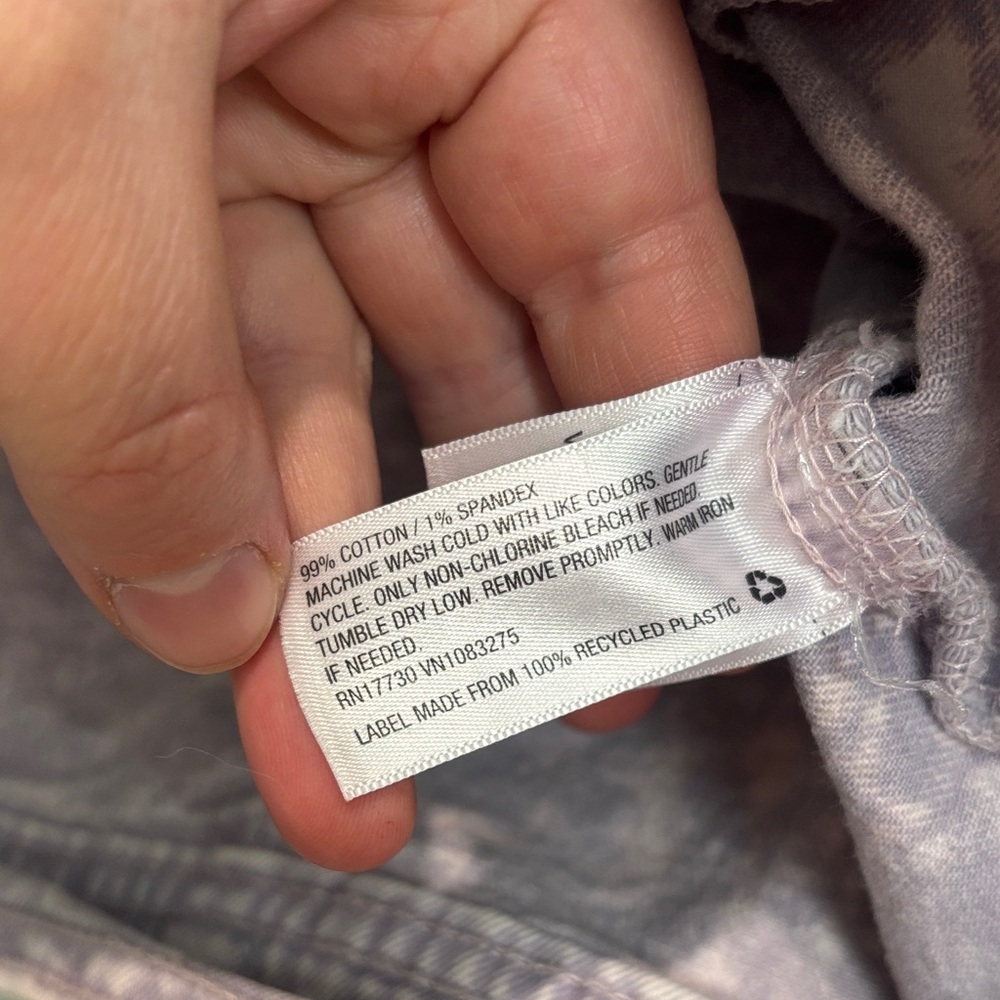 Universal Thread Tie Dye Lavender Distressed Wash… - image 4